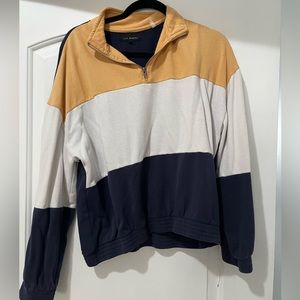 Quarter zip crewneck